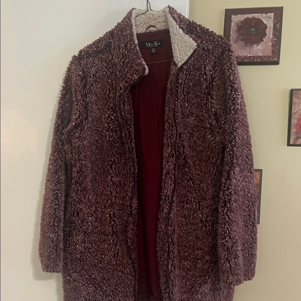 Women's Brown Sherpa Jacket